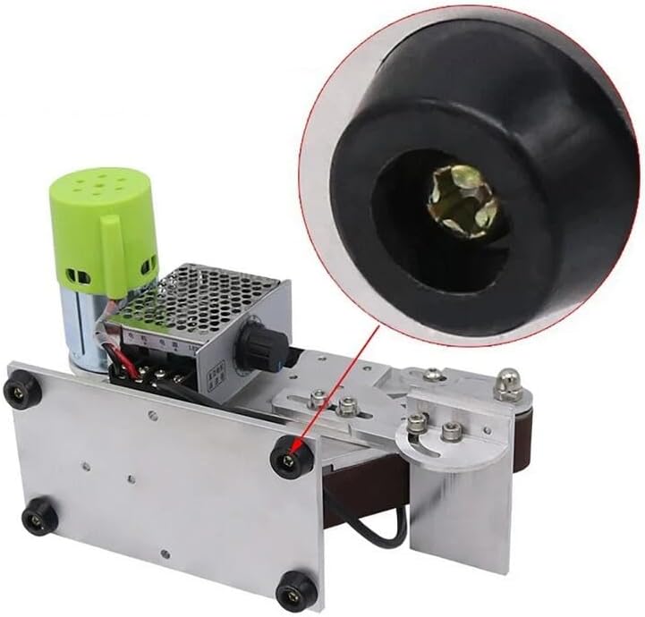Mini Fixed Angle Knife Sharpener Belt Sander Machine Belt Sander Polisher Polishing Machine with 360W Power Adapter 533x30MM