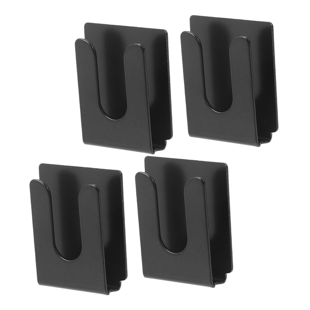 SUPVOX 4pcs Car Radio Microphone Holder Metal Clip Hanger for Stable Fixation Easy Retrieval Enhanced Stability Mic Mount for Vehicle Home Office Use