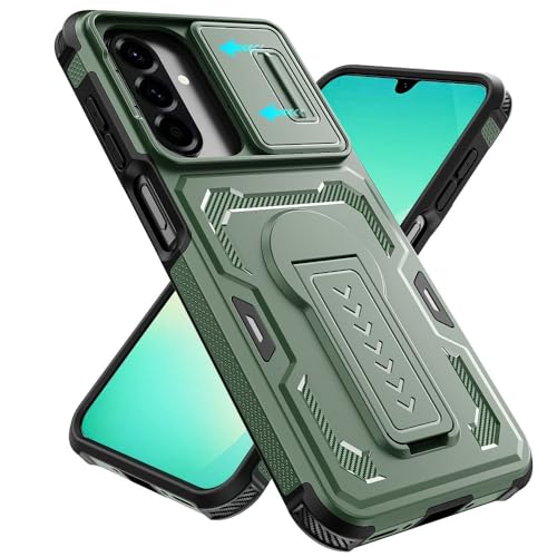 Coque Samsung A17 antichoc verte anti-chute avec protection d'objectif mobile