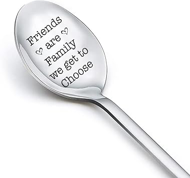 Best Friends Gifts Spoon for Women Men Engraved Gifts for Friends Female Male Bff Friendship Gifts for Girls Boys Wedding Christmas Graduation Birthday Gifts for Friends Bestie Tea Coffee Lover Gifts