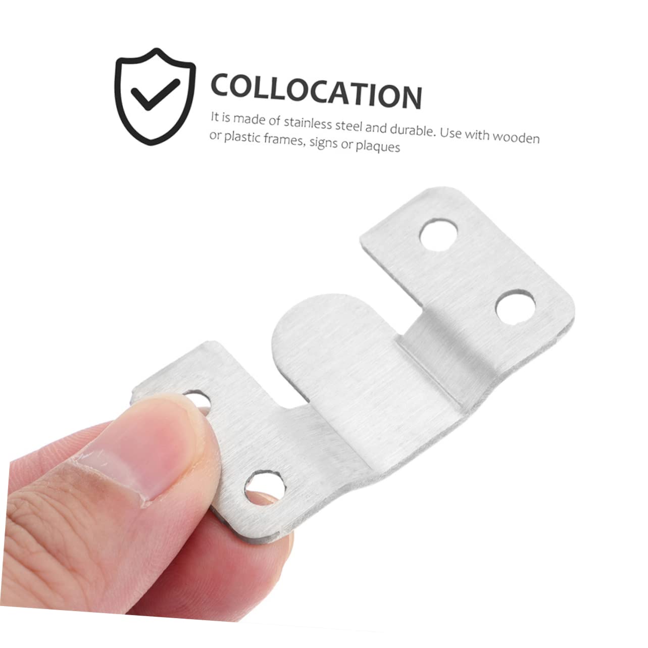 Ganci per Specchi in Acciaio Inox Argento, 16 Paia