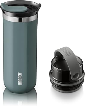 WACACO Octaroma Grande & EXAFLOW Lid Bundle - 15oz Vacuum Insulated Tumbler with Pour-Over Conversion Lid