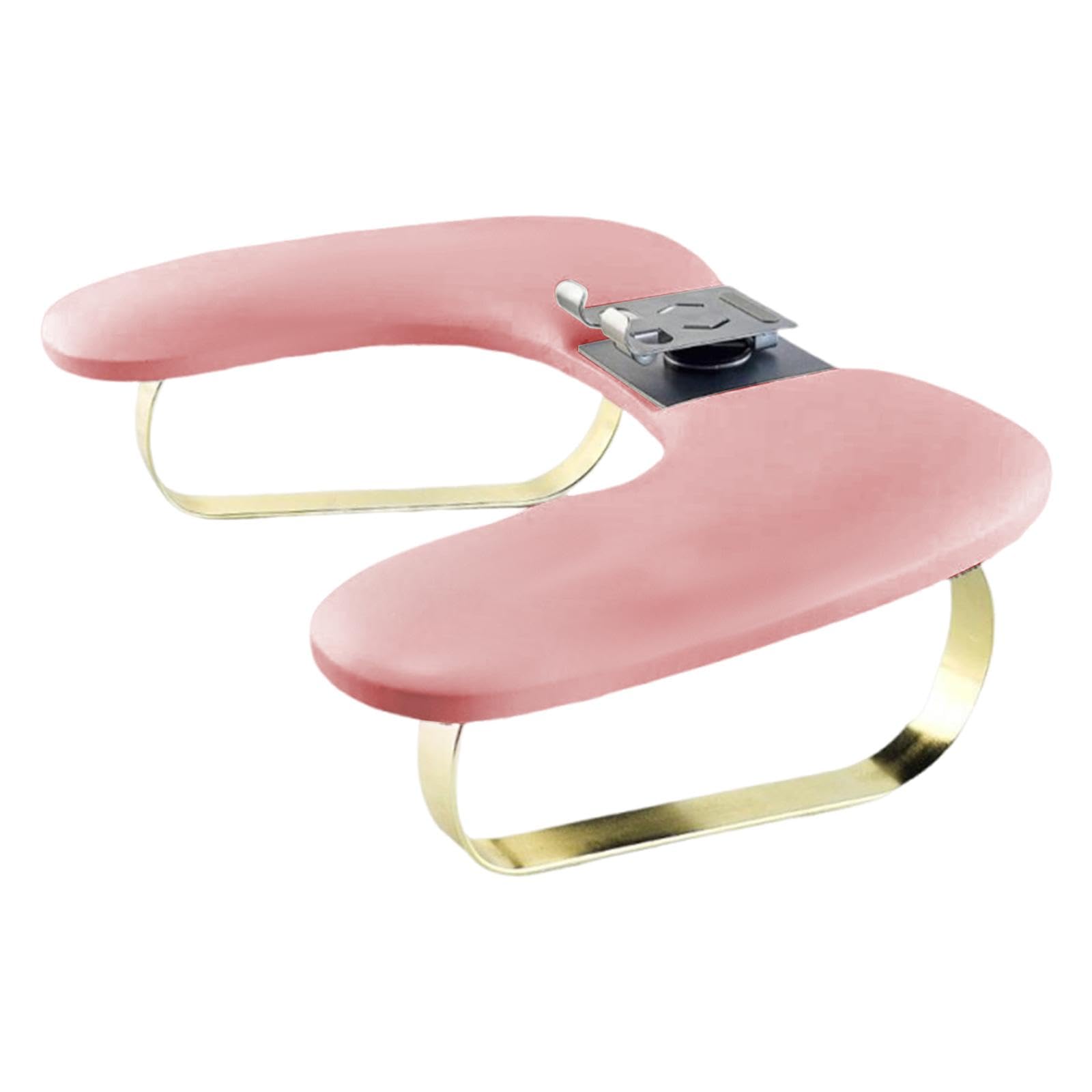 Cojín de Manicura, Reposamanos para Uñas, Mesa Ergonómica, Soporte para Teléfono de Cuero PU, Adecuado para Manicura en Casa, Salón Profesional, Rosa