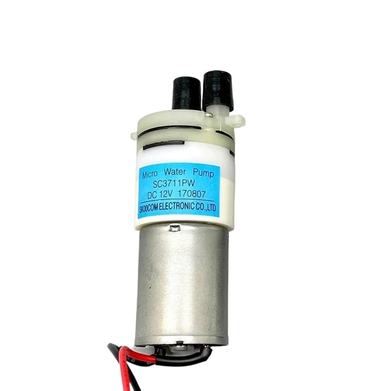 SC3711PW DC12V/DC24V 370 Motor Diaphragm Pump Self-Priming Suction Water Pump Liquid Pump DIY Water Dispenser(DC 12V Water Pump)