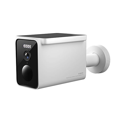 Xiaomi Solar Outdoor Camera BW400 Pro Set, 10000mAh High-Capacity Battery, 132° FOV, Multi-Level Data encryption, IP66 Rating, 2.5K Ultra-Clear Night Vision, AI Detection, White
