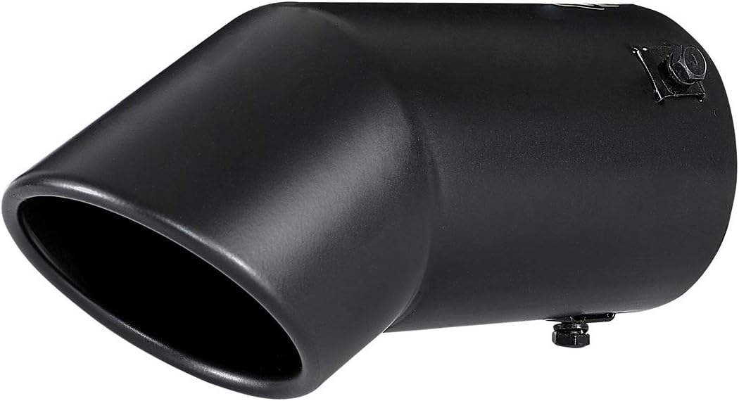 TriTrust Punta de escape, entrada ajustable de 2.75-3 pulgadas, salida de 3.5 pulgadas, punta de silenciador de 8 pulgadas de largo, acero