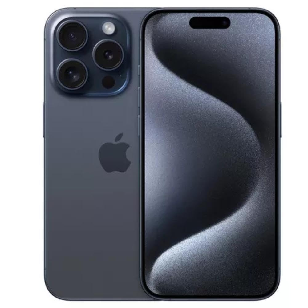 Apple iPhone 15 Pro (256 GB) — Titânio preto (Seminovo)