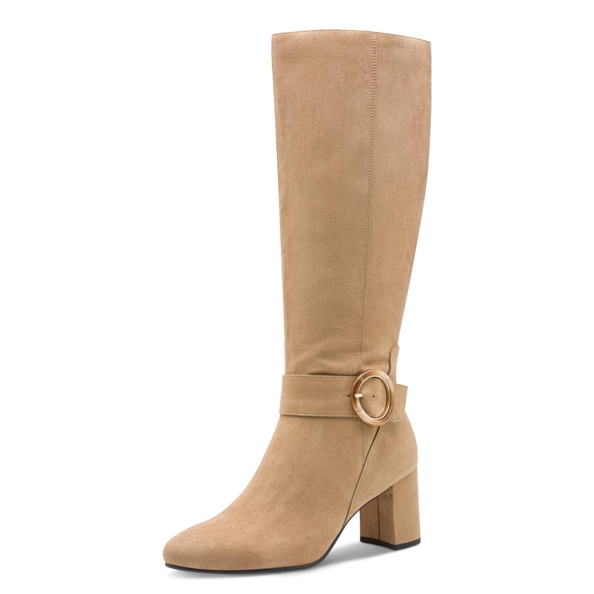 MARCO TOZZI Women's 2-25528-45 Fashion Boots, Beige, 37 EU, beige, 5 UK