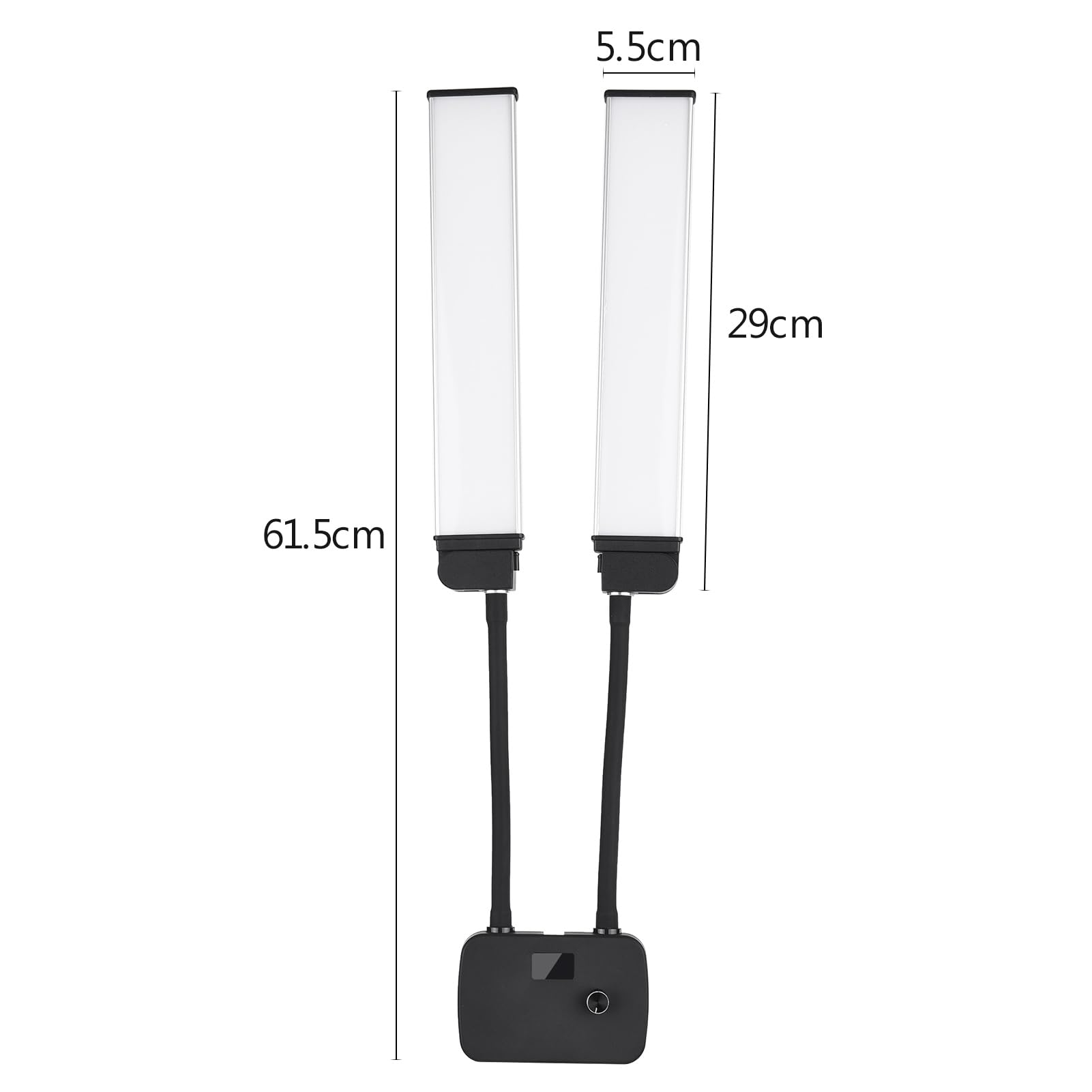 2 szt. Dwukolorowe światło Wypełniające LED Dwukolorowe światło LED do Kamery o Podwójnej Temperaturze 45 W 3-kolorowe 3200–5600 K CRI 90+ z Uchwytem na (Spina europea)