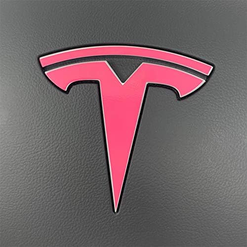 Custom Cut Graphics Logo Decal Wrap for Tesla Model 3 (Gloss Pink)