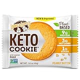 Lenny & Larry's Keto Cookie, Peanut Butter, 1.6 oz (Pack of 12) Low Carb, Soft Baked