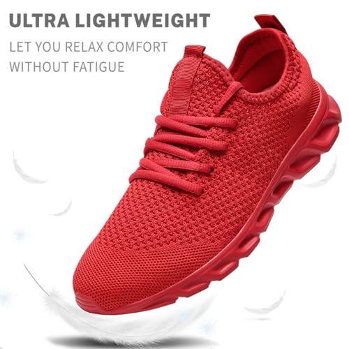 Image of Men's Running Shoes Slip On Walking Comfortable Tennis Breathable Non Slip Athletic Gym Workout Cross Training Fashion Sneakers