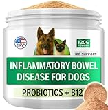 Only Natural Inflammatory Bowel for Dogs | Probiotics for Dogs with B12 | Probiotic Powder for Digestive Health | Upset Stomach & Gas Relief | Stomach Probiotics for Sensitive Gut & IBD Support