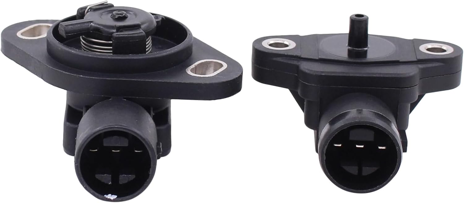 MOTOKU IAC Idle Air Control Valve MAP Manifold Absolute Pressure Seneor and TPS Throttle Position Sensor Kit for Honda Civic Accord Odyssey for Acura Integra