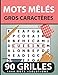 mots mêlés gros caractères 90 grilles 1440 mots + solutions: Livre de mots mêlés thème ustensile de cuisine - une grille par page – cahier de mots ... et jeux pour adultes) – Grand format.