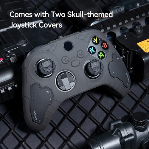 Image of GeekShare G.S.TAC Tactical Controller Skin Grips Set, Anti-Slip Silicone Protective Cover Skin Case for Xbox Series X /S Controller with 2 Thumb Grip Caps