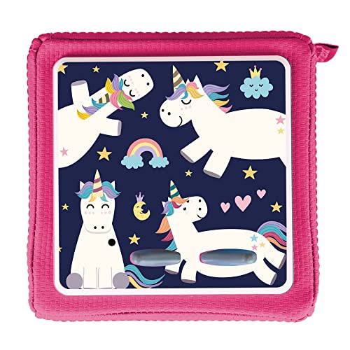 MeinBaby123® Schutzfolie kompatibel mit Toniebox | Schutzcover selbstklebend | Premium Qualität | Aufkleber passgenau I Folie Sticker I Toniebox Zubehör (Einhorn V2)