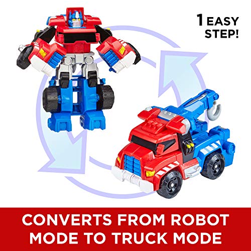 Transformers B1835 Playskool Heroes Rescue Bots Optimus Prime, Converting Toy Robot Action Figure thumb #3