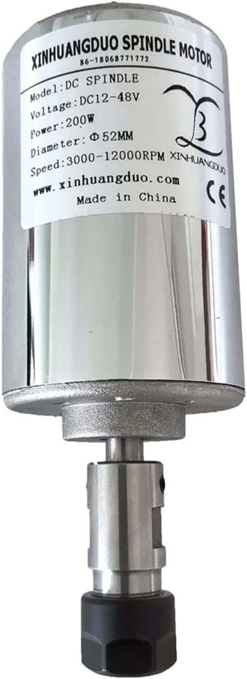 CNC Spindle Motor Air Cooled 0.2kw CNC spindleMotor Kit ER11 Chuck 200W Spindle Motor/Power Supply Speed Governor for Engraving for CNC Router Engraving Milling Machine (Color: Package 6) (Package 1)