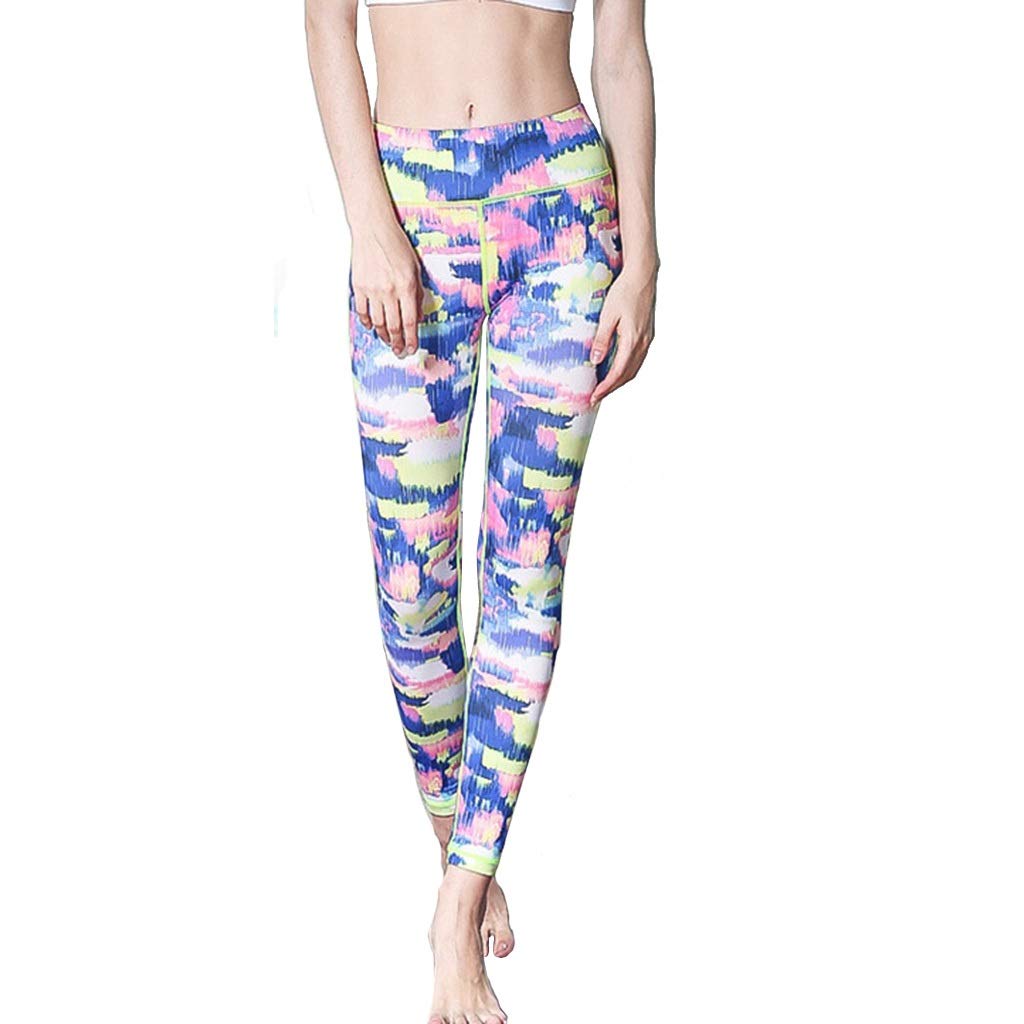 Leggins para mujer Leggins Para Mujer Cintura Alta ,Nuevos Pantalones De Yoga Azules De Moda Para Mujer, Mallas De Mujer Absorbentes De Sudor Transpirables De Alta Elasticidad ( Color : Blue-3-XL )
