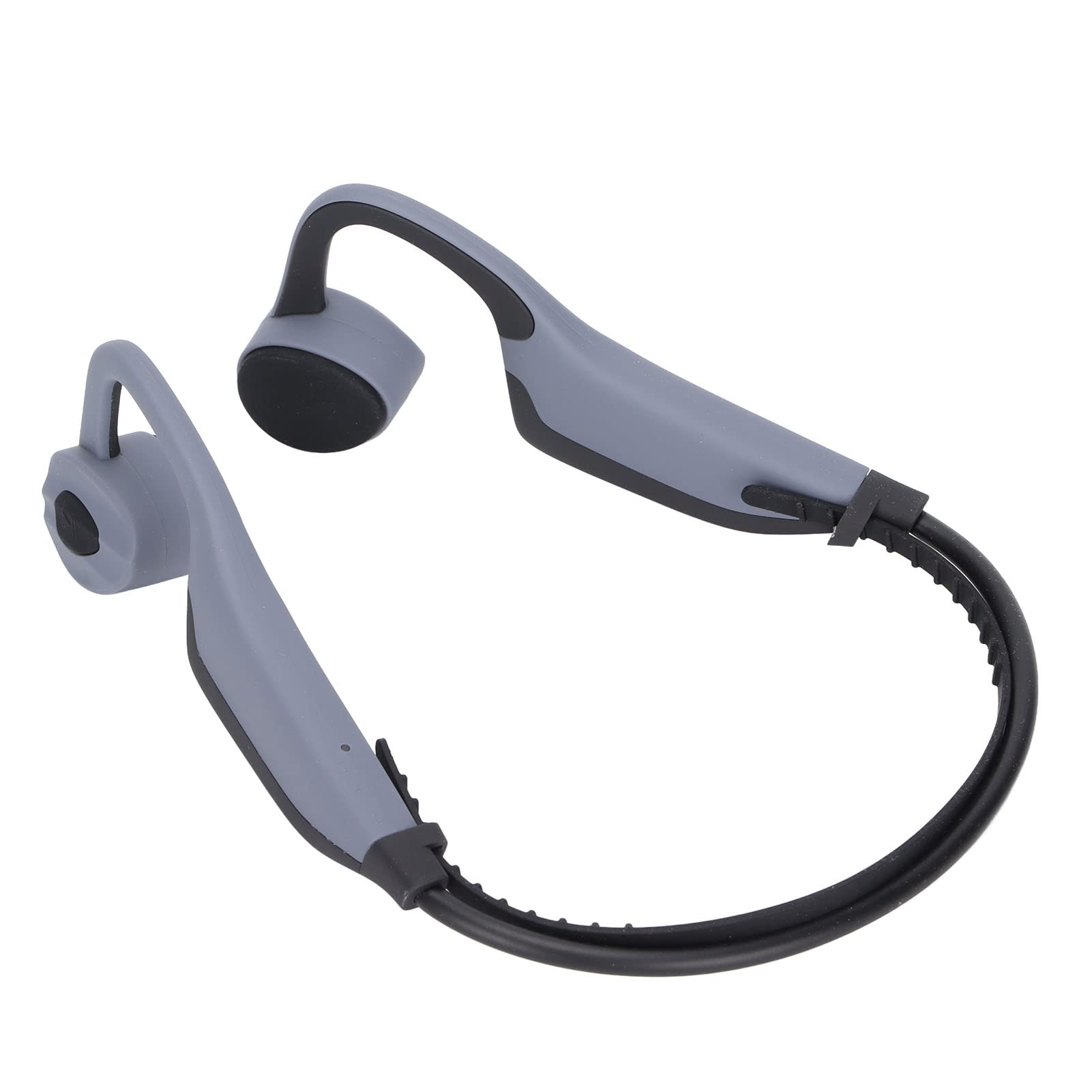 K7 Bone Conduction Słuchawki, Wodoodporne Słuchawki Open Ear, Wbudowane w Pamięć 16GB Słuchawki Sportowe, Zaawansowane Słuchawki Bluetooth 5.0 do Biegania Jazda na Rowerze Wędrówka (Szary)
