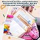 Tenare 8 Stück Holz Lesehilfe für Schulkinder - Einschulungsgeschenk mit Lesezeichen für Kinder, Schulkind Geschenk zum Schulanfang für Schultüte, Buchliebhaber & Erstklässle