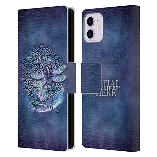 Coque en cuir à portefeuille iPhone 11 Brigid Ashwood personnalisé avec nom