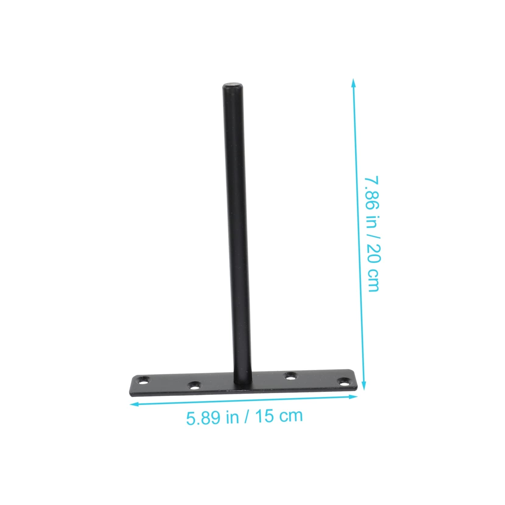 Gadpiparty Soportes Para Estanterías Ocultos De Hierro Forma De t Certificados, Resistentes y Duraderos, Para Estantes De Pared Hogar y Oficina, Pack De 4 Unidades, Instalación Rápida