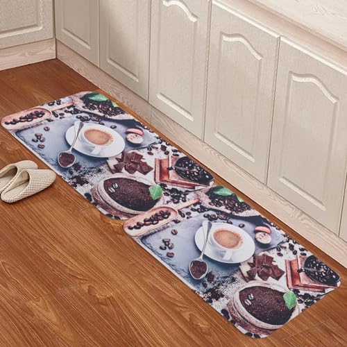 Image of UMAI X SAVYA Home Kitchen Mats|| 60 x 40 ||Anti-Skid Mat for Living Room,Bathroom,Shower,Bathtub mat,Multipurpose Mat (Coffee)