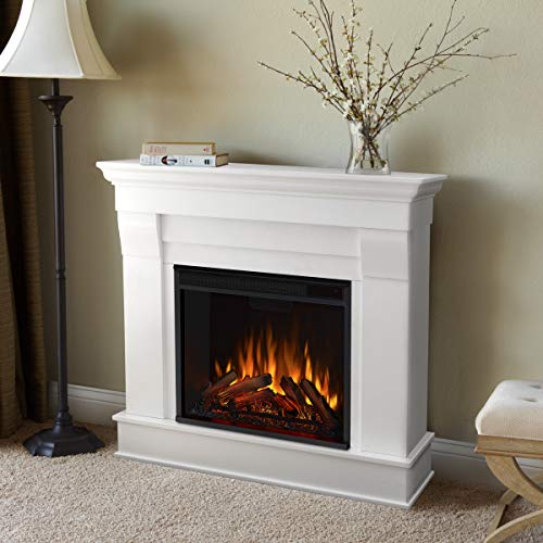 Real Flame White Chateau Electric Fireplace, Small #TOP16