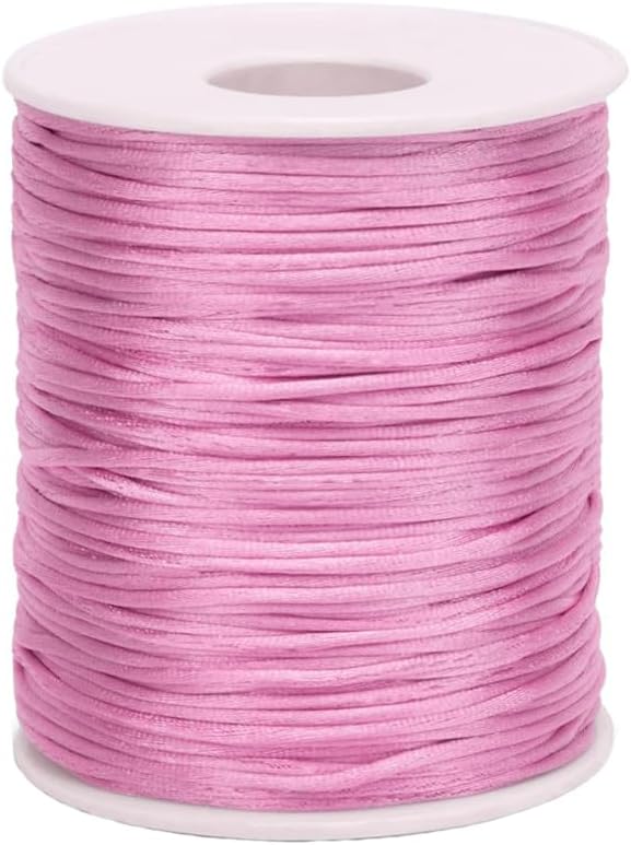 1.5mm Pink Satin Rattail Cord