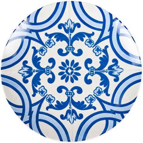 Villa d'Este Home Tivoli Set of 18 Porcelain and Stoneware Plates, 6 Different Table Places, Italian Beauty, 5911286