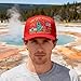 250th Anniversary USA Hat - Bald Eagle Embroidery Patriotic Baseball Cap, Eagle & Liberty 250 Year American Anniversary Hat (Goddess, Red)