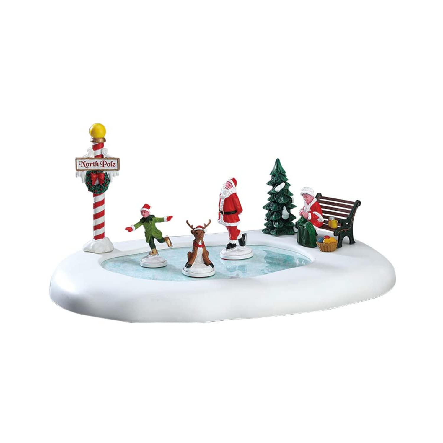 Lemax PATTINAGGIO SUL GHIACCIO - NORTH POLE ICE FOLLIES COD 64045 VILLAGE