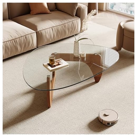 Modern Triangle Glass Coffee Table