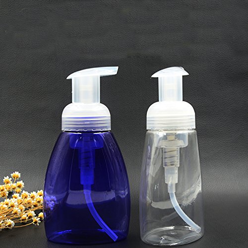5 Pcs Empty Plastic Foaming Hand Soap Dispenser Clear Foam Pump Bottle 250ml(2 color)