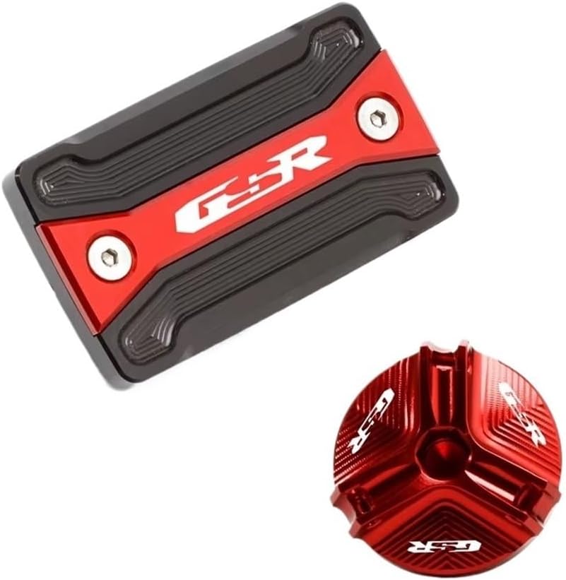 Motorcycle Front Brake Fluid Reservoir Cover For GSR750 GSR600 GSR400 GSR 750 600 400 Accessories Engine Oil Filler Cap