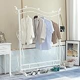 netto Gewicht:ca.12Kg; Loywe Kleiderständer im Vintage-Stil Garderobenständer Höhenverstellbar von 120 bis 160 cm und Schraubenschlüssel,Metall, LWK10W