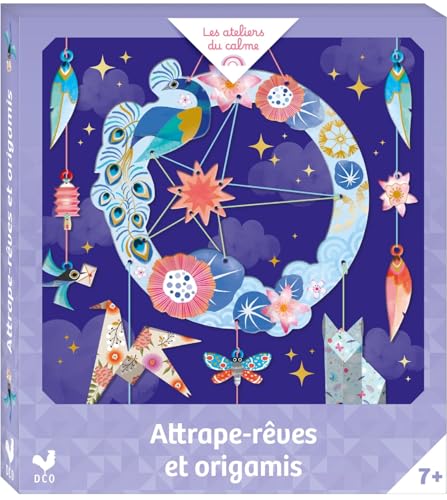 Attrape-rêves et origamis - mini boîte avec accessoires