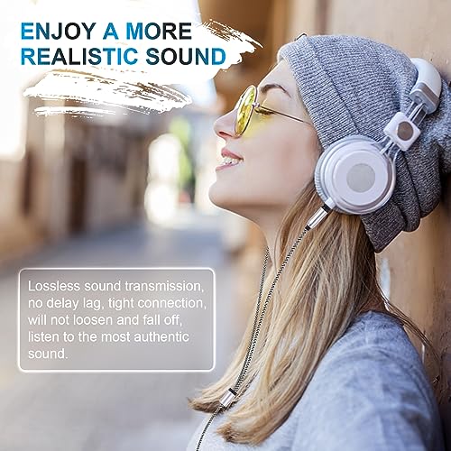 Focal Cable Compatible with Focal Clear, Clear MG, Celestee, Elear, Elegia, Elex, Radiance, Stellia, AH-D600, AH-D7200, AH-D9200 Headphones, 3.5mm Stereo Headphone Cable with 6.35mm Adapter, 4ft - Thumbnail 7