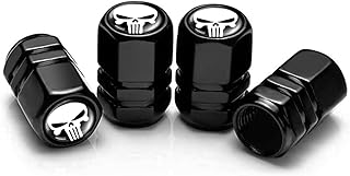 BEYPOVK 4 Pack Tire Valve Stem Caps, Universal Car Wheel Air Valve Dust Proof Covers for Cars, Trucks, SUVs, Bikes and Motorcycles (White)
