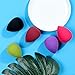 Makeup Sponge,Beauty Sponge blender set and Cosmetics Foundation Blending Sponges-For Powder,Cream or Liquid Application Multi-color(5PCS) (002)