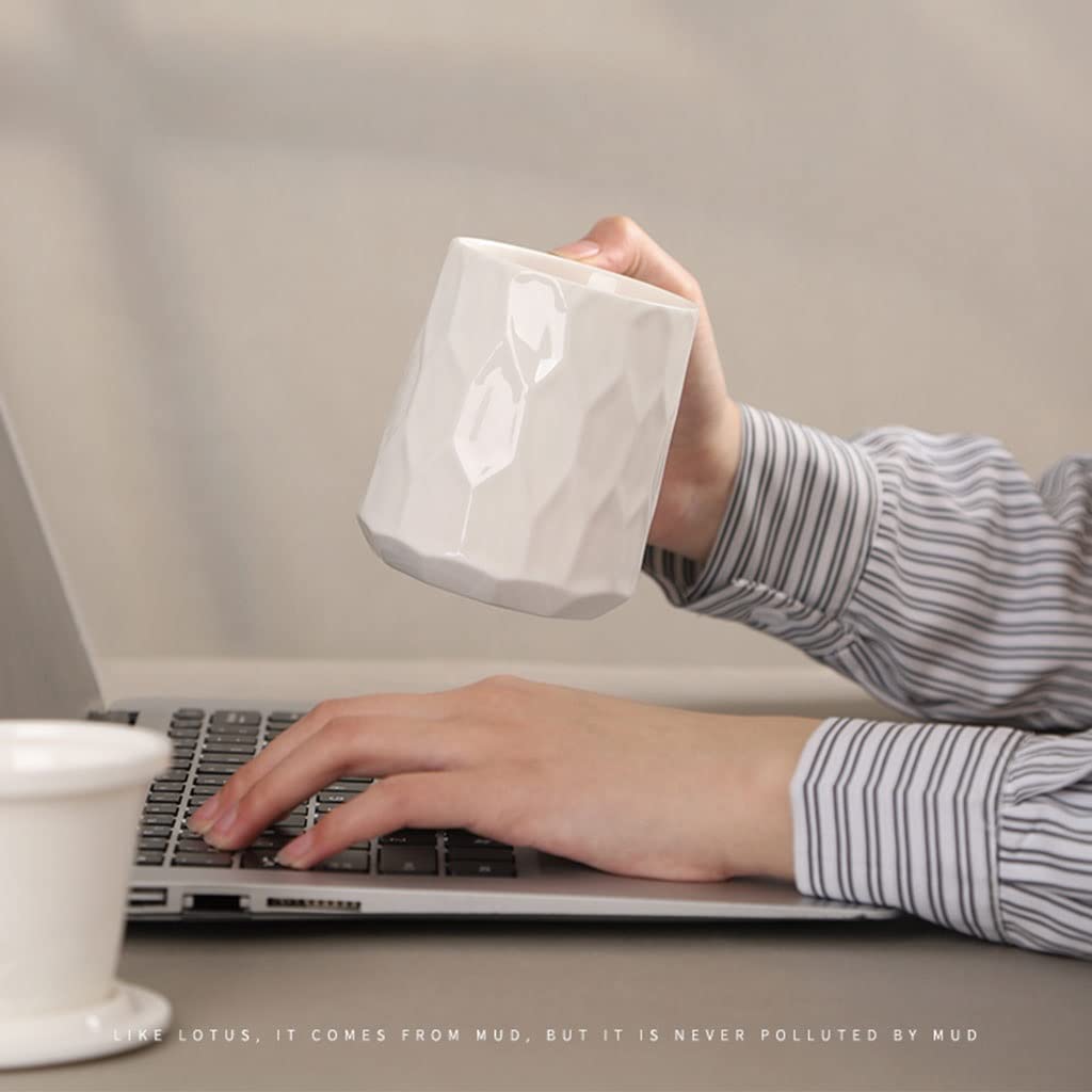 HSQMA Taza De Té De Mango De Madera Taza De Té De Cerámica Grande Estilo Chino con Infusor Y Tapa,Taza De Infusor De Porcelana Fina For El Regalo De La Vida Laboral, El Día De Las Madres