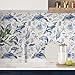 Laatse Whale Wallpaper Peel and Stick, Blue Sea Ocean Contact Paper, Underwater World Wall Paper Self Adhesive Removable Waterproof for Bathroom Shelf Cabinet Table Drawer 17.5