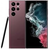 Samsung S22 Ultra 5G (256GB, Burgundy) (Renewed)
