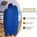 South Bay Board Co. - 7' / 8' / 9' Premium Foam Surfboards - Wax-Free Soft-Top Surfboards - Best Beginner Surfboards for Kids & Adults – Fins & Leash Included - Patented Heat Damage Prevention System