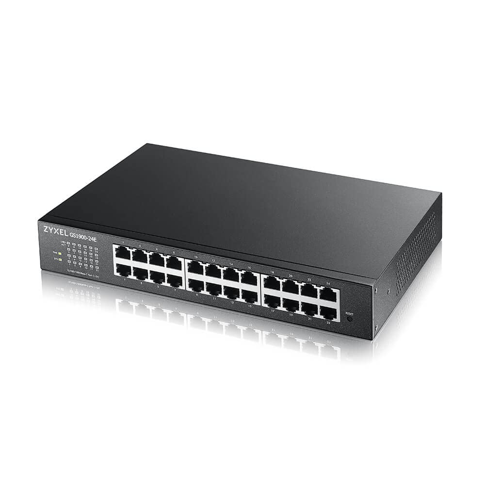 Zyxel Switch Ethernet 24 Ports | Gestion Intelligente Gigabit | GS1900-24E
