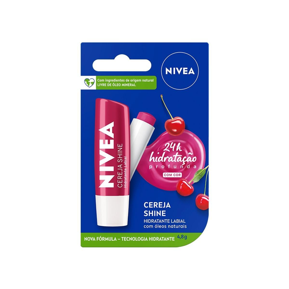 Nivea - Brandclub - NIVEA Cherry Shine Lip Moisturizer Deep