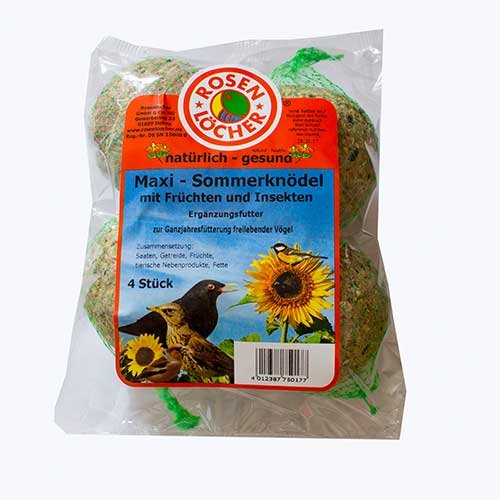 Preisvergleich Produktbild Rosenlöcher WVF Maxi Sommerknödel + Insekten 4er