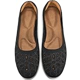 Ablanczoom Ballet Flats Shoes for Women: Round Toe Slip on Summer Comfortable Dress Shoes for Work Casual Wedding Black